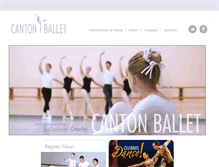 Tablet Screenshot of cantonballet.com
